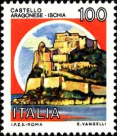 Selo da Itália de 1980 Castles Ischia