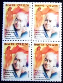 Quadra de selos do Brasil de 1993 Vinícius de Moraes