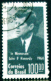 Selo postal do Brasil de 1964 Kennedy - C 519 N1D