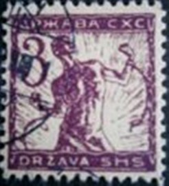 Selo postal da Eslovênia de 1919 Chain Breaker 3