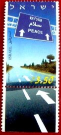 Selo postal de Israel de 1994 Peace