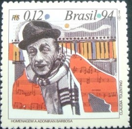 Selo postal do Brasil de 1994 Adoniran Barbosa