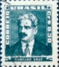 Selo postal do Brasil de 1954 Oswaldo Cruz 30