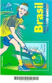 Bloco postal do Brasil de 2001 GUGA