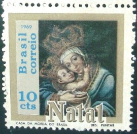 Selo Postal Comemorativo do Brasil de 1969 - C 659 M