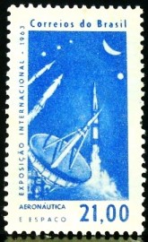 Selo postal Comemorativo do Brasil de 1963 - C 485 N