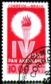 Selo postal do Brasil de 1963 IV Jogos Panamericanos - C 489 M1D