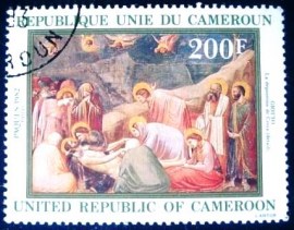 Selo postal de Camarões de 1982 Descent from the Cross