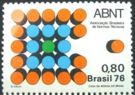 Selo Postal do Brasil de 1976 ABNT
