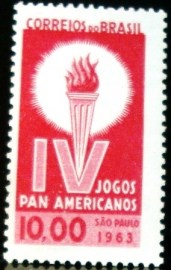 Selo postal do Brasil de 1963 IV Jogos Panamericanos