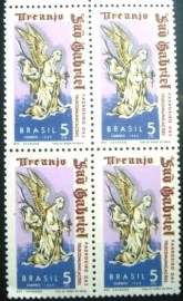 Quadra de selos postais Comemorativos de 1969 - C 629 N