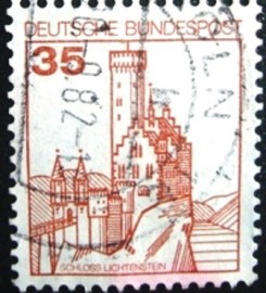 Selo postal da Alemanha de 1982 Lichtenstein Castle