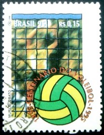 Selo postal do Brasil de 1995 Voleibol