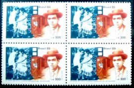 Quadra postal do Brasil de 1985 H. Mauro