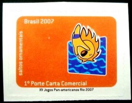 Selo postal do Brasil de 2007 Saltos Ornamentais