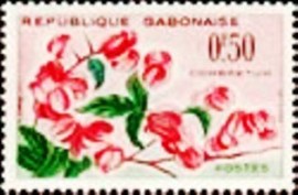 Selo postal do Gabão de 1961 Bushwillow