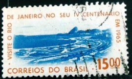 Selo postal do Brasil de 1964 Flamengo - C 515 U