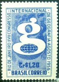 Selo postal comemorativo do Brasil de 1956 - C  374 M