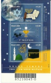 Bloco postal do Brasil de 2001  Calendários