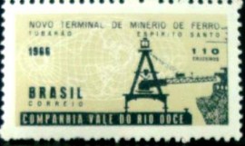 Selo postal do Brasil de 1966 Terminal de Tubarão - C 546 N