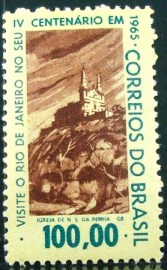 Selo postal do Brasil de 1964 Igreja Nossa Senhora Penha - C 516 N