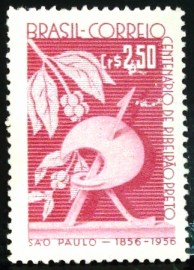 Selo postal Comemorativo do Brasil de 1957 - C 400 N