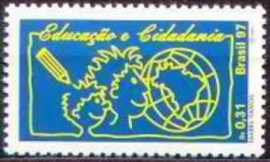 Selo postal do Brasil de 1997 Educação e Cidadania
