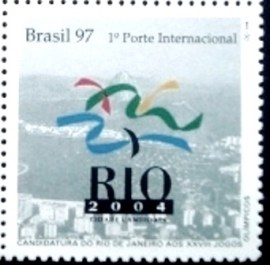 Selo postal do Brasil de 1997 Candidatura Rio de Janeiro