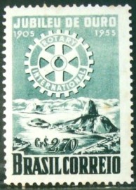 Selo postal comemorativo do Brasil de 1955 - C  358 N