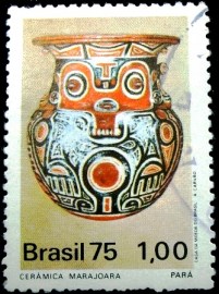 Selo postal Comemorativo do Brasil de 1975 - C 896 U