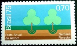 Selo postal Comemorativo do Brasil de 1975 - C 903 N