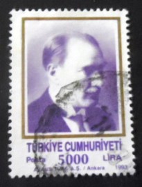 Selo postal de Turquia de 1993 Kemal Ataturk