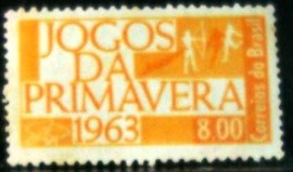 Selo postal do Brasil de 1963 Jogos da Primavera 63 N
