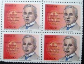 Quadra de selos postais de 1991 Jackson de Figueiredo