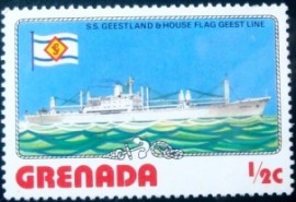 Selo postal de Grenada de 1976 S.S. Geestland