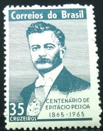 Selo postal Comemorativo do Brasil de 1965 - C 529 M