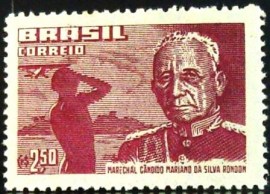 Selo postal de 1958 Marechal Rondon - C 406 N