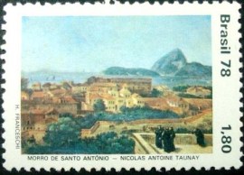 Selo postal do Brasil de 1978 Morro de Santo Antonio - C 1067 N