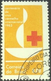 Selo postal do Brasil de 1963 Cruz Vermelha - C 493 NiD1