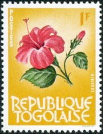Selo postal do Togo de 1964 Hibiscus