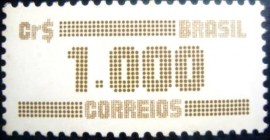Selo postal do Brasil de 1986 Tipo Cifra Cr$ 1000