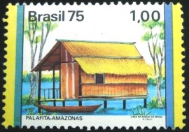 Selo postal Comemorativo do Brasil de 1975 - C 882 M
