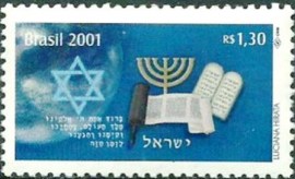Selo postal do Brasil de 2001 Novo Milênio Judaico