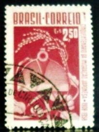 Selo postal do Brasil de 1958 Imigração Japonesa - C 413 M1D