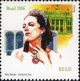 Selo postal do Brasil de 2006 Bidu Sayão