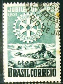Selo postal comemorativo do Brasil de 1955 - C  358 MCC