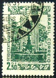 Selo postal do Brasil de 1958 Jardim Botânico - C 412 NCC