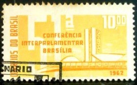 Selo postal do Brasil de 1962 Conferência Interparlamentar- C 477 NCC