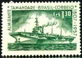 Selo postal do Brasil de 1958 Almirante Tamandaré