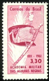 Selo postal do Brasil de 1961 Agulhas Negras 3,30